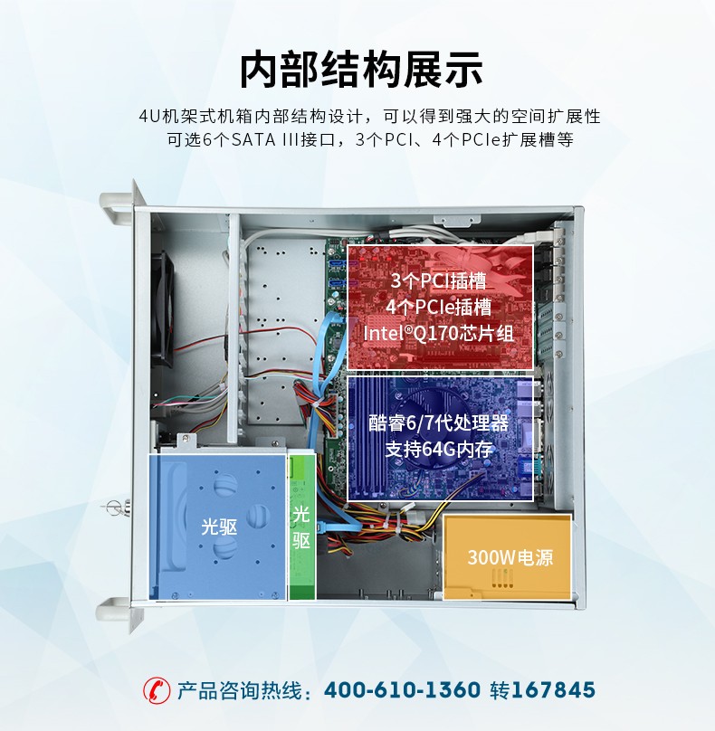 酷睿7代工控机,IPC-610L6串口2网口14USB,DT-610L-ZQ170MA.jpg