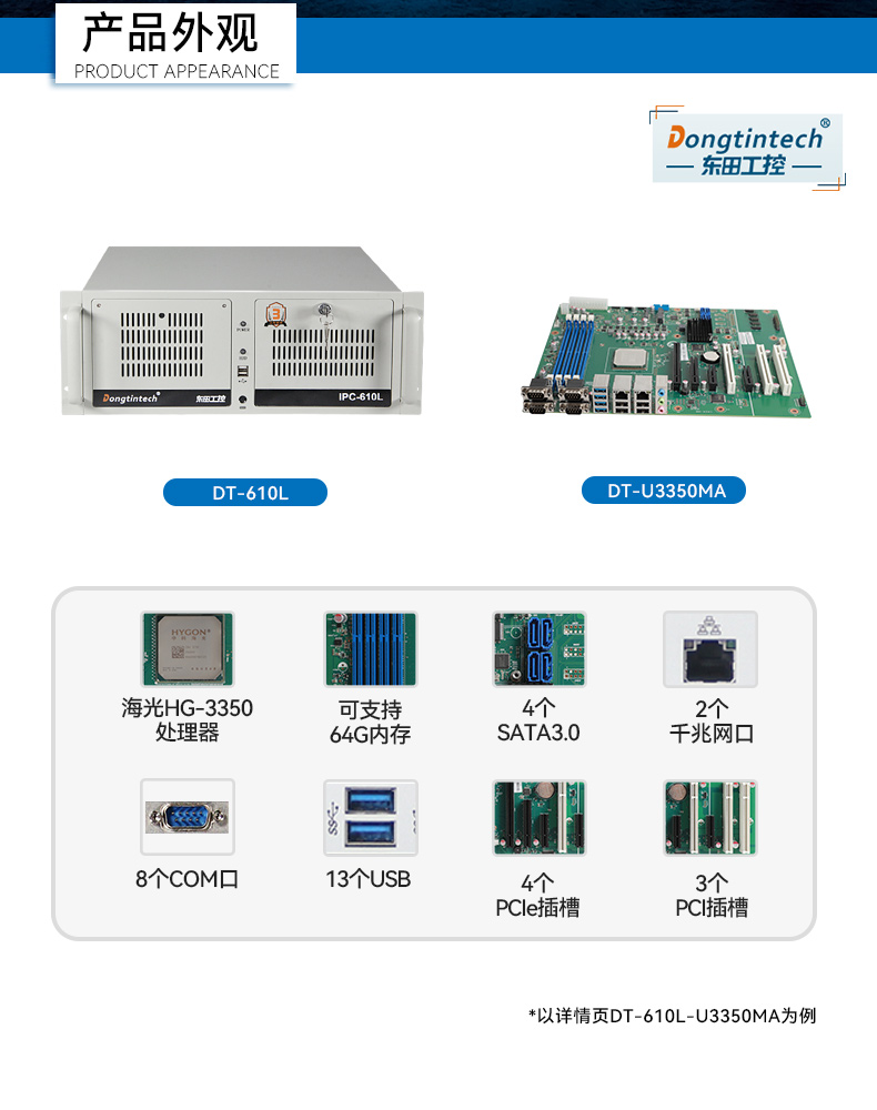 国产4U工控机,双路海光可扩展工控主机,DT-610L-U3350MA.jpg