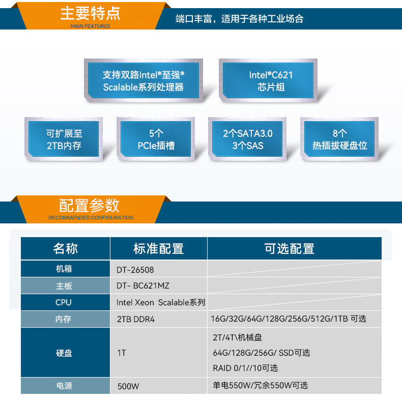 东田工控服务器,至强Scalable系列处理器,5PCIe扩展工业电脑,DT-26508-BC621MZ.jpg