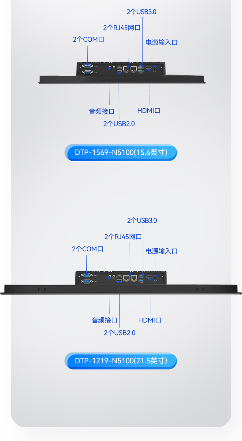 10.1/15.6/21.5寸电脑一体机,搭载赛扬N5100 CPU,工业一体机厂家,DTP-1569-N5100.jpg