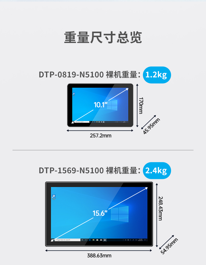 10.1/15.6/21.5寸电脑一体机,搭载赛扬N5100 CPU,工业一体机厂家,DTP-1569-N5100.jpg